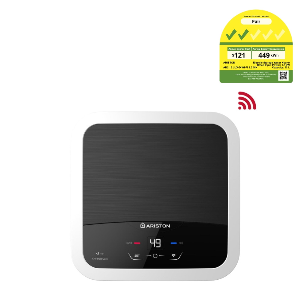 ANDRIS2 15 LUX-D WI-FI ELECTRIC STORAGE WATER HEATER